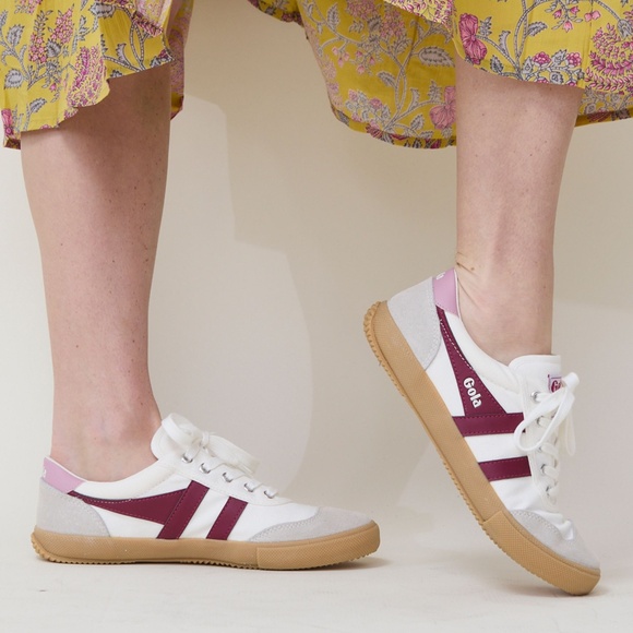 Gola Badminton White/Cerise/Plum - Picture 3 of 3